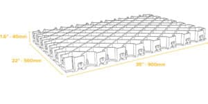 DiamondGrid™ - 900mm W x 560mm L x 40mm H